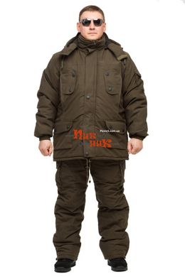 Зимовий костюм для полювання і риболовлі Олива-Хакі мембранна ворсу alova, подовжена куртка
