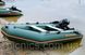 КМ-300D лодка КОЛИБРИ надувная трехместная килевая моторная ПВХ (Kolibri) Зеленая, жесткий настил, подвижные