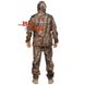 Демисезонный костюм для охоты и рыбалки гладкая мембрана на микрофлисе Темный Лес