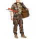Демісезонний костюм для полювання і риболовлі гладка мембрана на мікрофлісом Темний Ліс